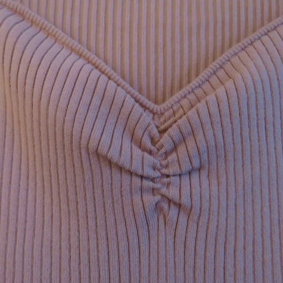 MAJORELLE Salone Mini Dress Stretch Ribbed Pastel in Dusty Rose - Size L - Picture 7 of 14